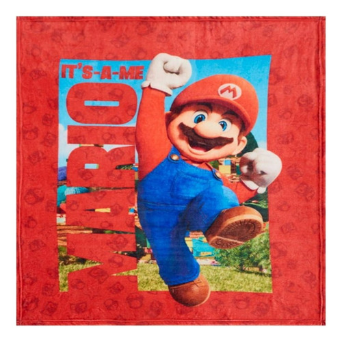 Frazada Mario Bros Movie Infantil Suave Y Cálido Cobertor