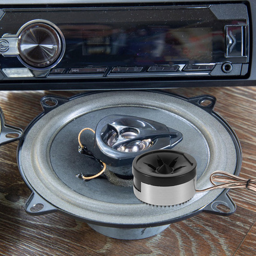 1 Par De Alto-falantes Mini Dome Tweeter Para Áudio Automoti