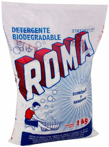 Detergente En Polvo Roma Multiusos Biodegradable 1 Kg