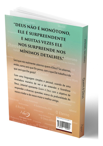 Quem É Deus?: Conhecer Para Ser Conhecido, De Jotaniel Kalurnas. Editorial Ágape, Capa Mole, Edição 1 Em Português, 2024