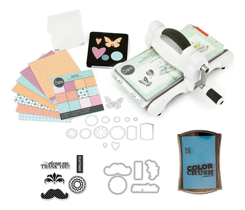 小冊子セット Sizzix Big Shot Máquina De Corte E Vinco Manual Kit Inicial
