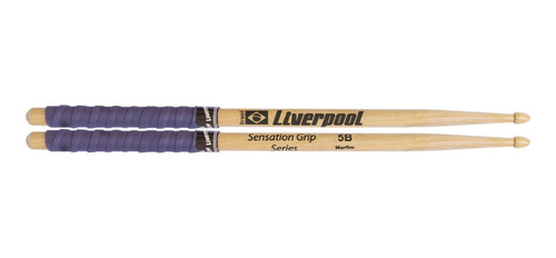 Imagem 3 de 7 de Kit Baqueta 5a 5b Malet De Feltro + Bag Liverpool