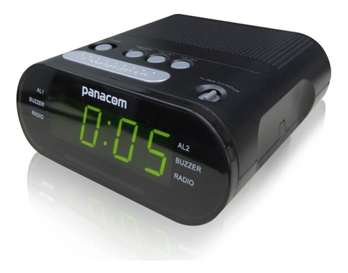 Radio Reloj Despertador Panacom Cr3402 Am/fm Alarma Doble