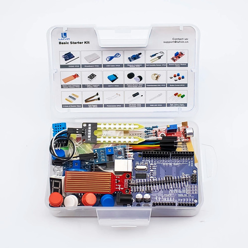 Kit Arduino Uno R3 Starter Iniciante 68 Peças Maker