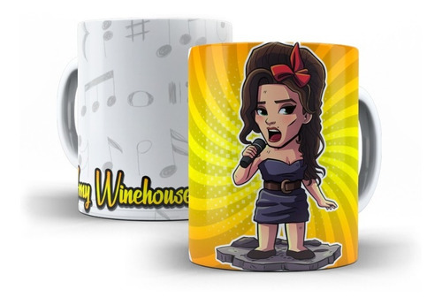 Imagem 1 de 6 de Canecas Personalizadas Icones Da Musica !!!!