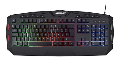 Teclado Ocelot Ogek03 Alámbrico Usb Plástico Rbg Multimedia 