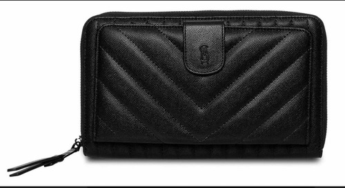 Bolsa Wallet Steve Madden Bvanna En Sintético Para Mujer Acabado de los herrajes Niquel Color Negro Color de la correa de hombro Negro Diseño de la tela Liso