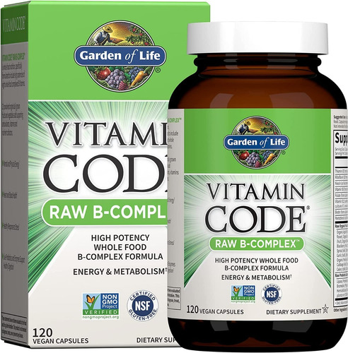 Garden Of Life Vitamin Code Raw Complejo B Energia Mental 