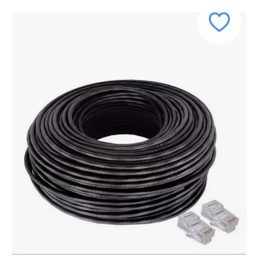 Cable De Internet Cat5e Resiste Al Agua Y Sol Utp 100 Metros