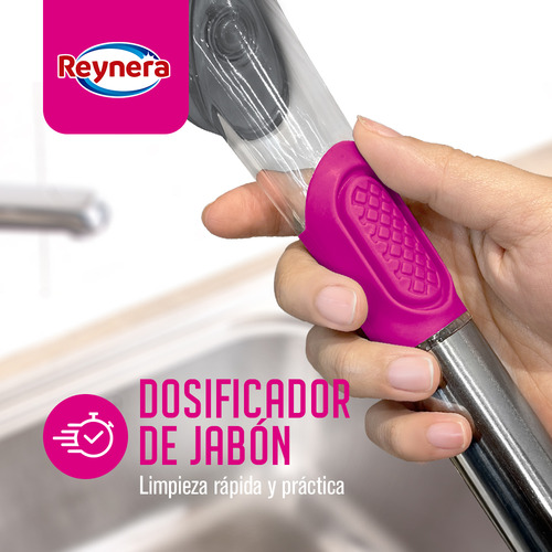 Kit Cepillos 3 En 1 Cabezales Intercambiables Reynera Color magenta