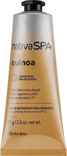 Nativa Spa - Quinoa - Creme Antissinais Para Mãos - Fps 15