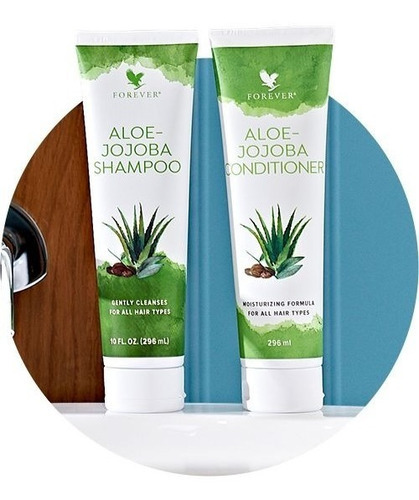  Kit Shampoo E Condicionador Aloe Jojoba Forever Babosa