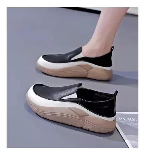 Zapatos Ortopédicos Cómodos De Cuero Suave Para Mujer