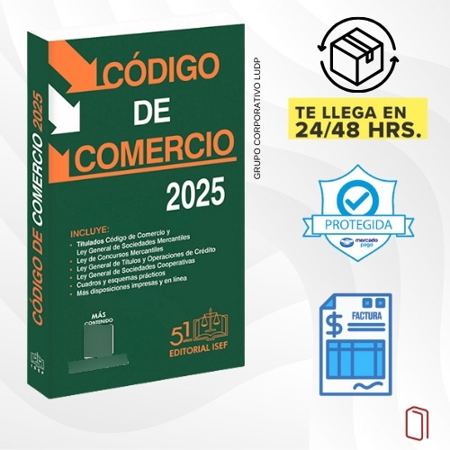 Código De Comercio 2025 (7 Piezas)