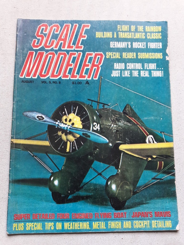 Revista Scale Modeler Nº 8 - Vol 8 - Agosto 1970 - Modelismo