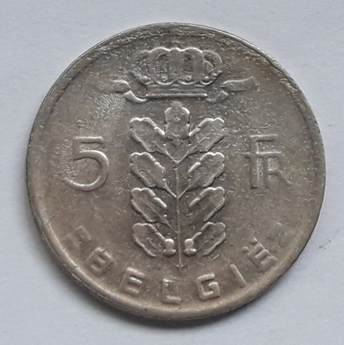 * Bélgica. 5 Francos. Año 1964 B. Km# 135.1 