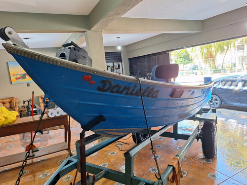 Barco De Alumínio 5 Metros Com Motor E Carreta
