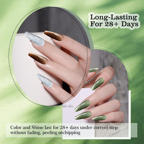 Adhere Esmalte De Uñas De Gel Magnético De 0.4 Onzas Líquida
