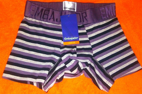 Imagen 4 de 10 de 1/2 Docena Boxers Embajador De Niños/juveniles100% Algodón