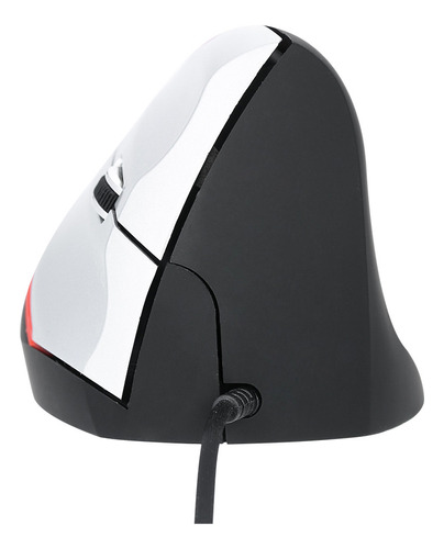 Tecla Indicadora Óptica Mouse Vertical Con Cable Negro 3/por