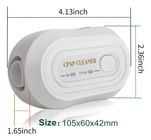 J Limpiador Portátil Cpap Con Carga Usb, Mini Máquina De