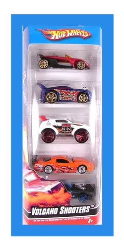 Hot Wheels 5 Gift Pack Volcano Shooters 2009- Único En M. L.