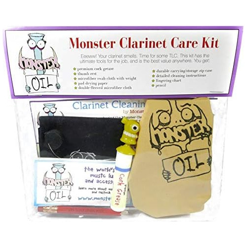 Kit De Cuidado Y Limpieza Clarinete Monster | Madera O ...