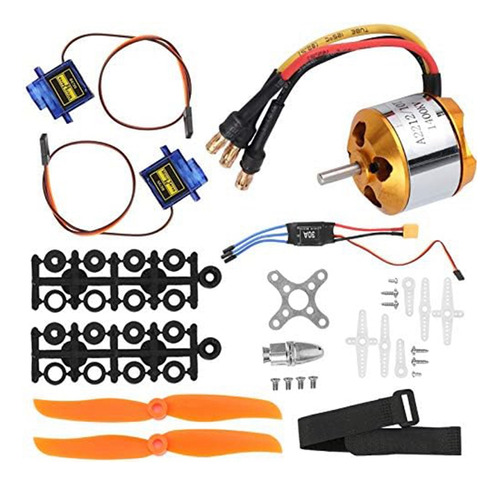 Motor 2212 1400 Kv+hélice 8060+servo Sg90 De 9 G+30 A Xt60 E