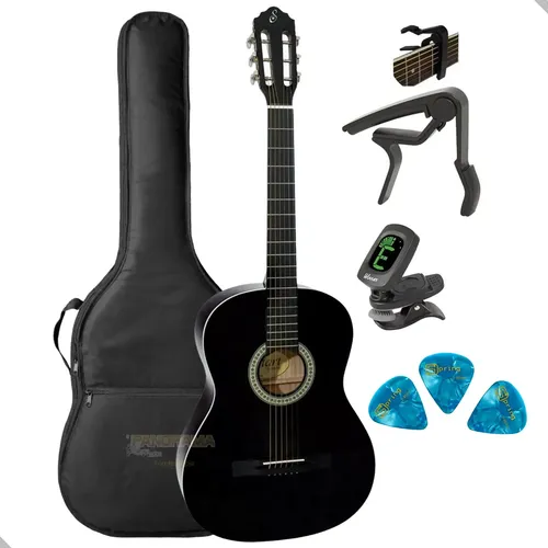 Violão Acústico Aço Giannini Start S-14 Capa Afinador Kit Cor Pre...