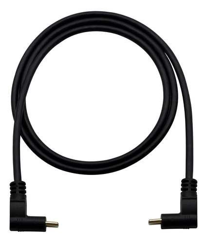 Cable Tipo C Macho A Tipo C Macho, 90 Grados/3 Pies/negro