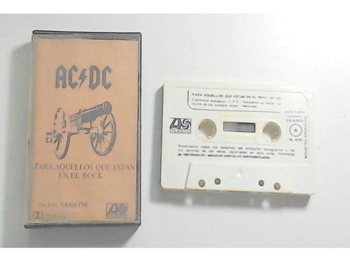 Ac / Dc - Para Aquellos Que Están En El Rock. Cassette