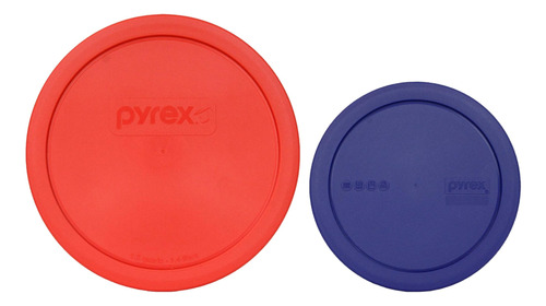 Pyrex (1) 323-pc Rojo 1.5qt (1) 322-pc Azul 1qt Tazón Para M