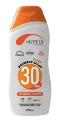 Protetor Solar Fps 30 Creme Nutriex Mavaro 120ml Kit 5 Un
