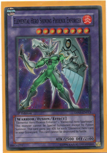 Elemantal Hero Shining Phoenixenforcer Yugi Dp05-en013 Sup