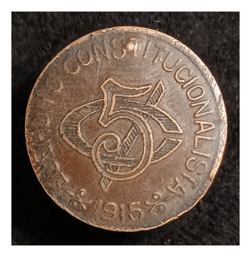 México 5 Centavos 1915 Mb Km 613a Constitucionalistas