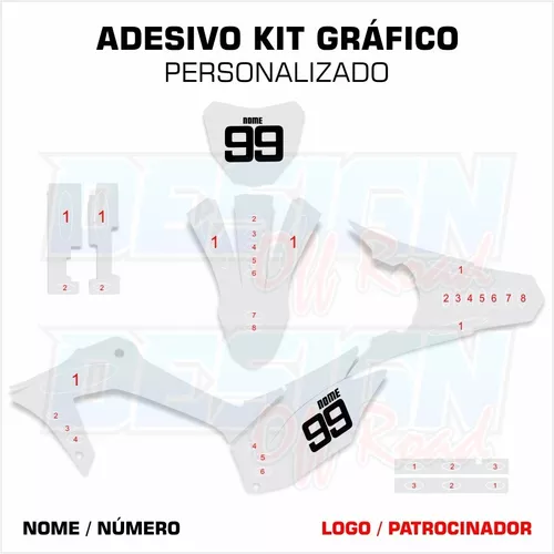 Adesivos para motos de Motocross MX Parts