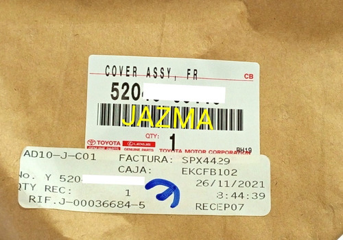 Tapa Carelo Izquierdo Land Cruiser Prado Grj-150 2020 2024