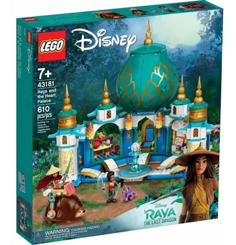 Brinquedo De Montar Lego Disney Raya E O Palácio Coração Quantidade de peças 610
