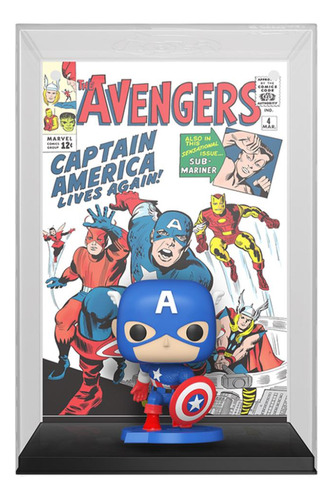 Boneco Funko Pop Comic Covers Marvel Captain America 27