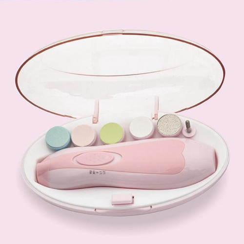 Set De Manicura Automática Para Bebé Recién Nacido Rosado