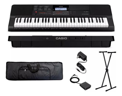 Teclado Casio Ct-x700 Sensitivo + Funda Soporte Pedal