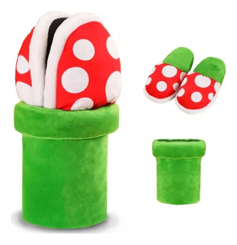 Pantuflas Mario Bross Nintendo Planta Carnívora