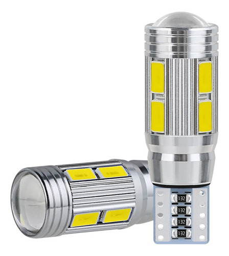 Bombilla Led W5w T10 12v 6000k 5630 10 Smd Canbus, 2 Piezas