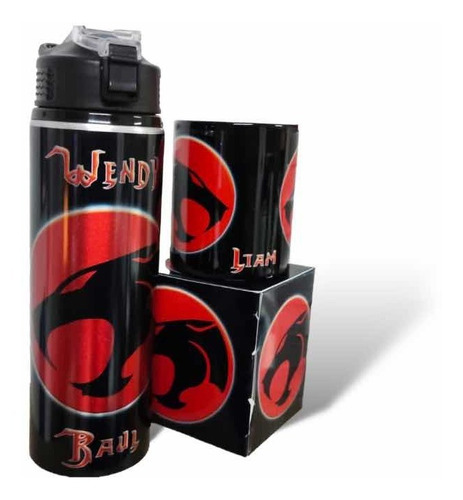 Cilindro Para Agua + Taza Thundercats