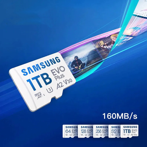 Micro Sd Xc Samsung Evo Plus 1tb A2 Uhs-1 U3 C10 130 Mb/s