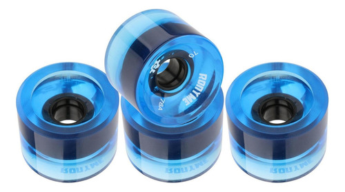 Para 4 Uds 70mm Longboard Pu Rueda De Repuesto Monopatín 78a