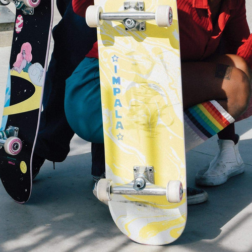 Skate amarelo completo Impala Cosmos 8.5