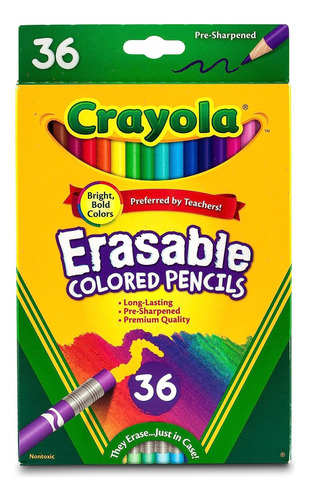Lápices Colores Borrables Crayola X36u