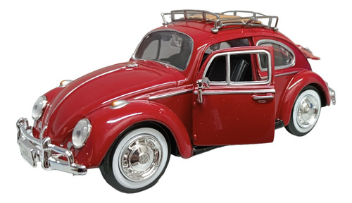Volkswagen Beetle 1966/escala1:24/17cms De Largo/metálico. 