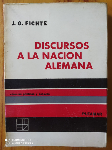 Discursos A La Nación Alemana / Fichte